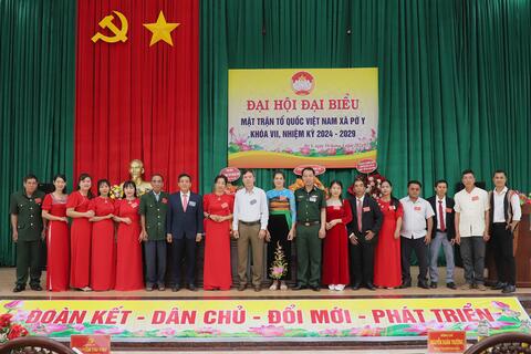 Tổ chức thành công Đại hội đại biểu MTTQ Việt Nam xã Pờ Y, lần thứ VII nhiệm kỳ 2024-2029.
