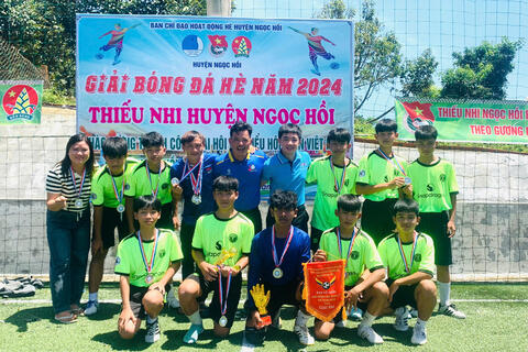 Đội Bóng Thiếu Nhi Xã Pờ Y Xuất Sắc Giành Ngôi Á Quân “Giải Bóng Đá Thiếu Nhi Huyện Ngọc Hồi Hè Năm 2024